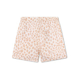 Leopard | beige meisjes uv zwemshort