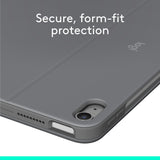 Logitech combo touch ipad air 11 (m2), ipad air (4e en 5e