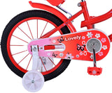 Volare Lovely Kinderfiets Meisjes 16 inch Rood Wit