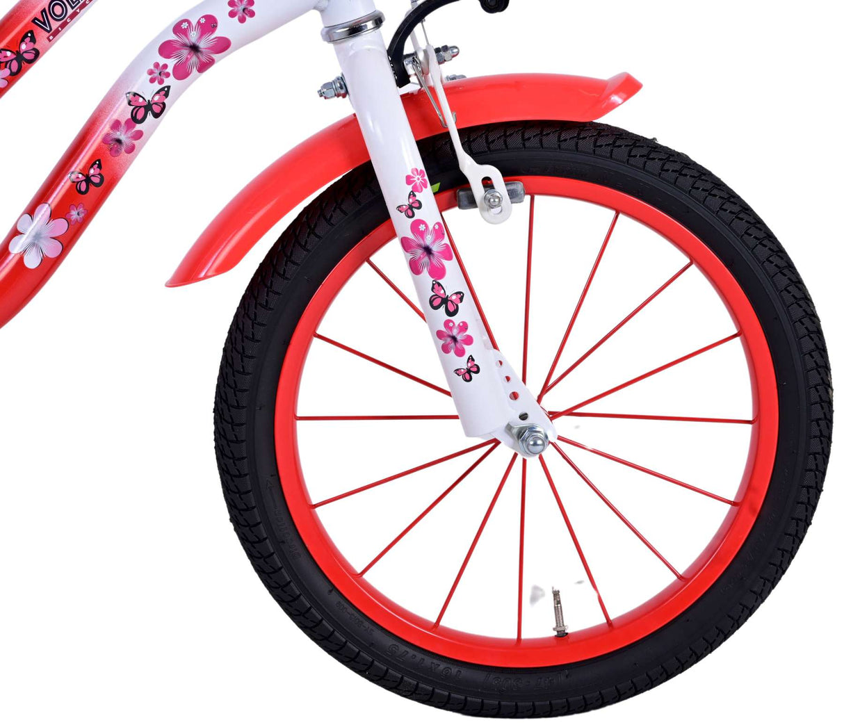 Volare Lovely Kinderfiets Meisjes 16 inch Rood Wit