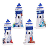 Blauwe vuurtoren 3d zee strand souvenir magneet