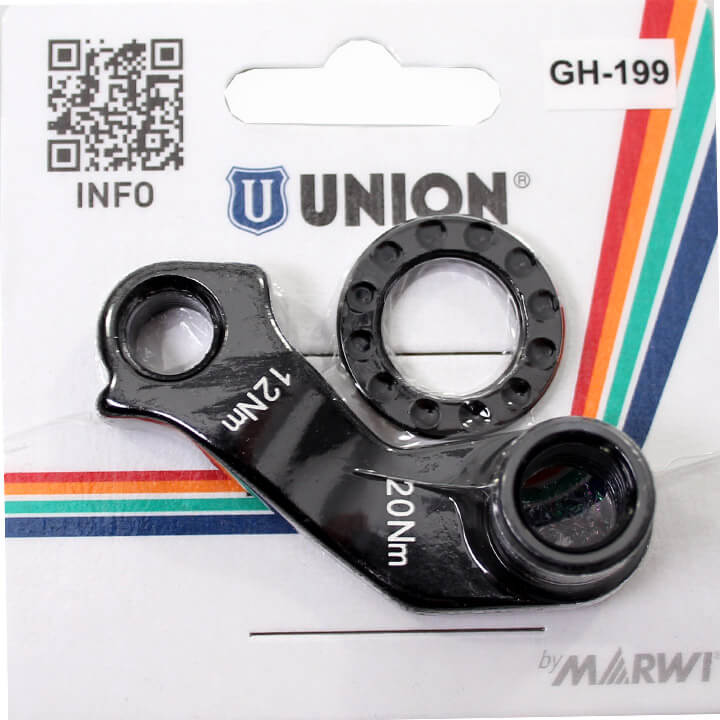 derailleurhanger GH-199 KTM 60 mm zwart