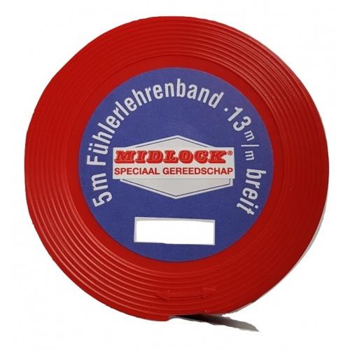 Midlock voelerlint 0.05mm op rol (5mtr)