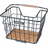 Basil fietsmand nordland mik 23 liter 23 x 33 x 19 cm voor- en of achterop zwart bruin