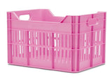 Dutchperfect urbanproof krat click 30l rpet fel roze
