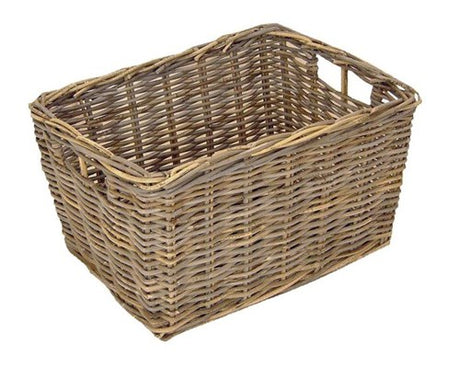 Dr rieten v-ager mand 54x44x34 pit grijs