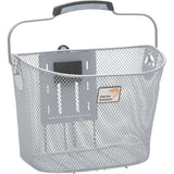 fietsmand Toscane Smartlock voor 19 liter zilver