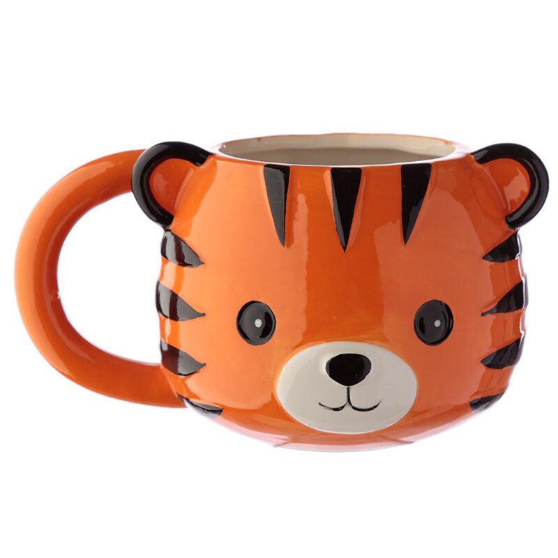 Adoramals tijger gevormde keramiek mok