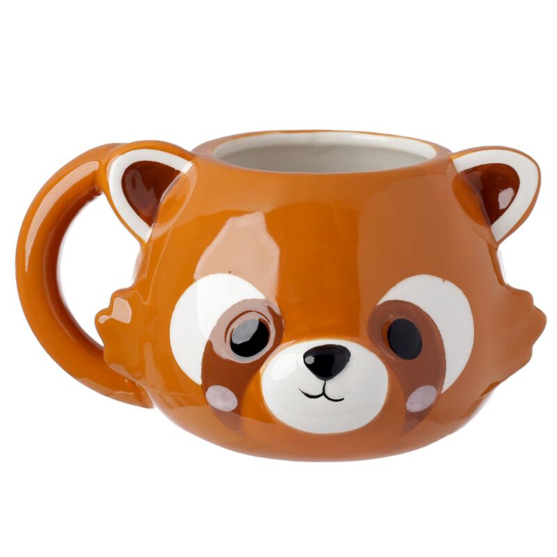 Adoramals rode panda gevormde keramiek mok