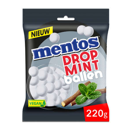 Mentos dropmint ballen zak (12x 220gr)