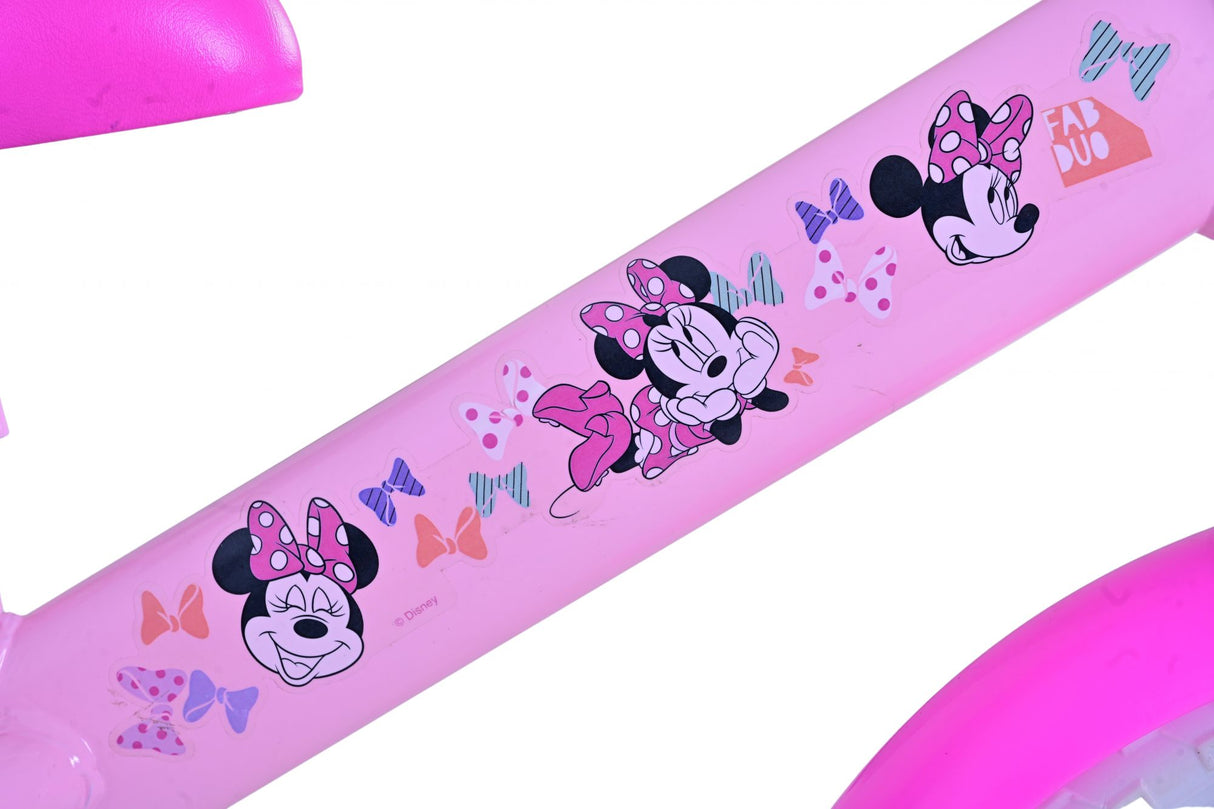 Disney loopfiets staal minnie roze