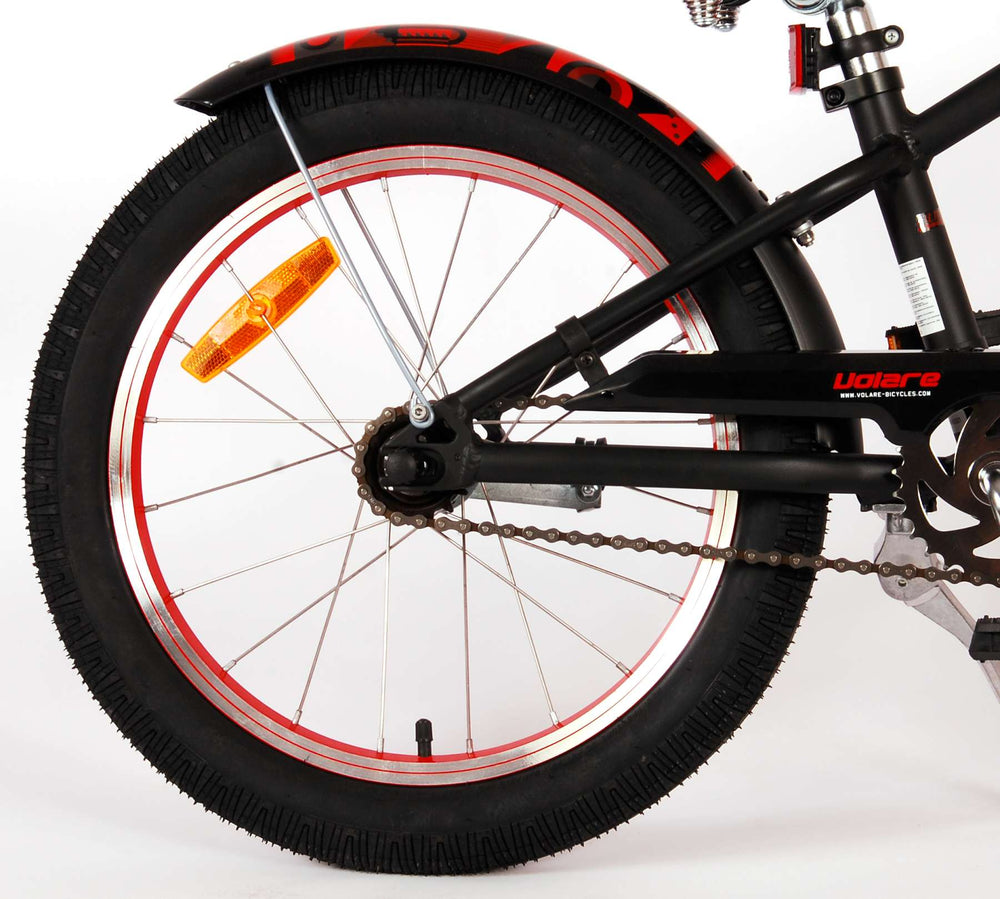 Volare Miracle Cruiser Kinderfiets - Jongens - 18 inch - Mat Zwart - Prime Collection