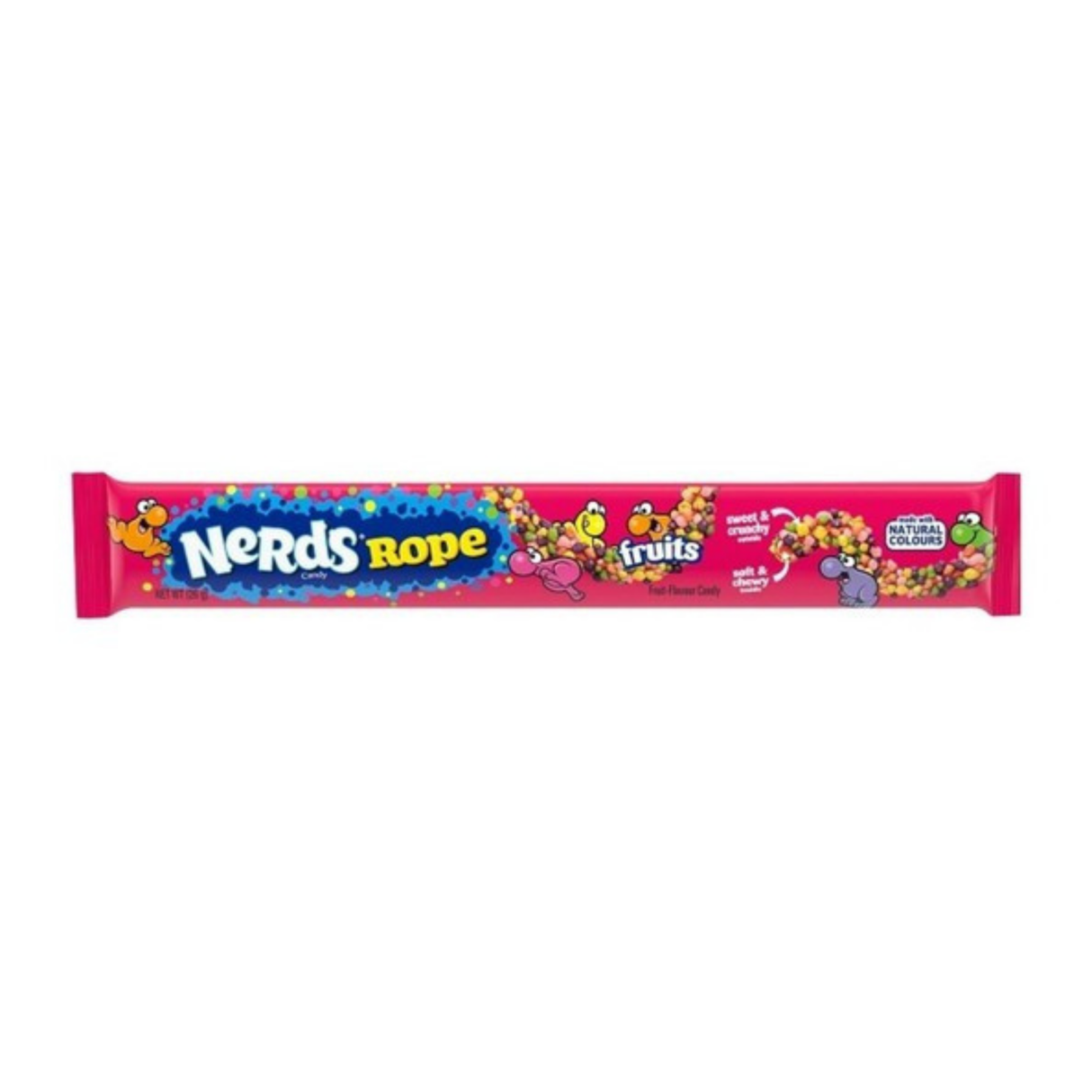 Nerds rope fruits - 24 x 26gr- voordeelverpakking