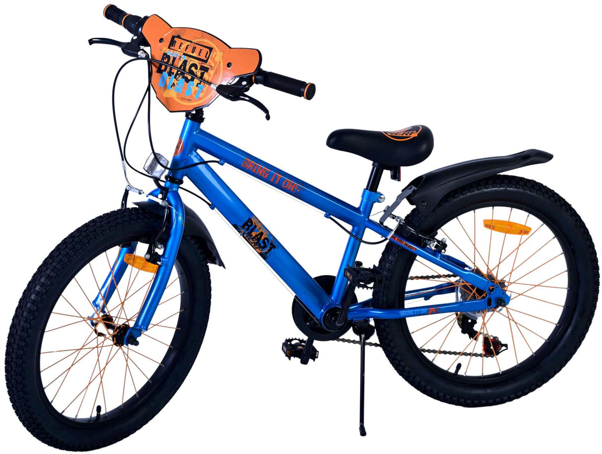 Nerf kinderfiets - jongens - 20 inch - satijn blauw - 6 speed