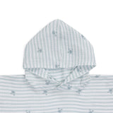 Crabby | wit groene hydrofiele strandponcho 52 x 52 cm
