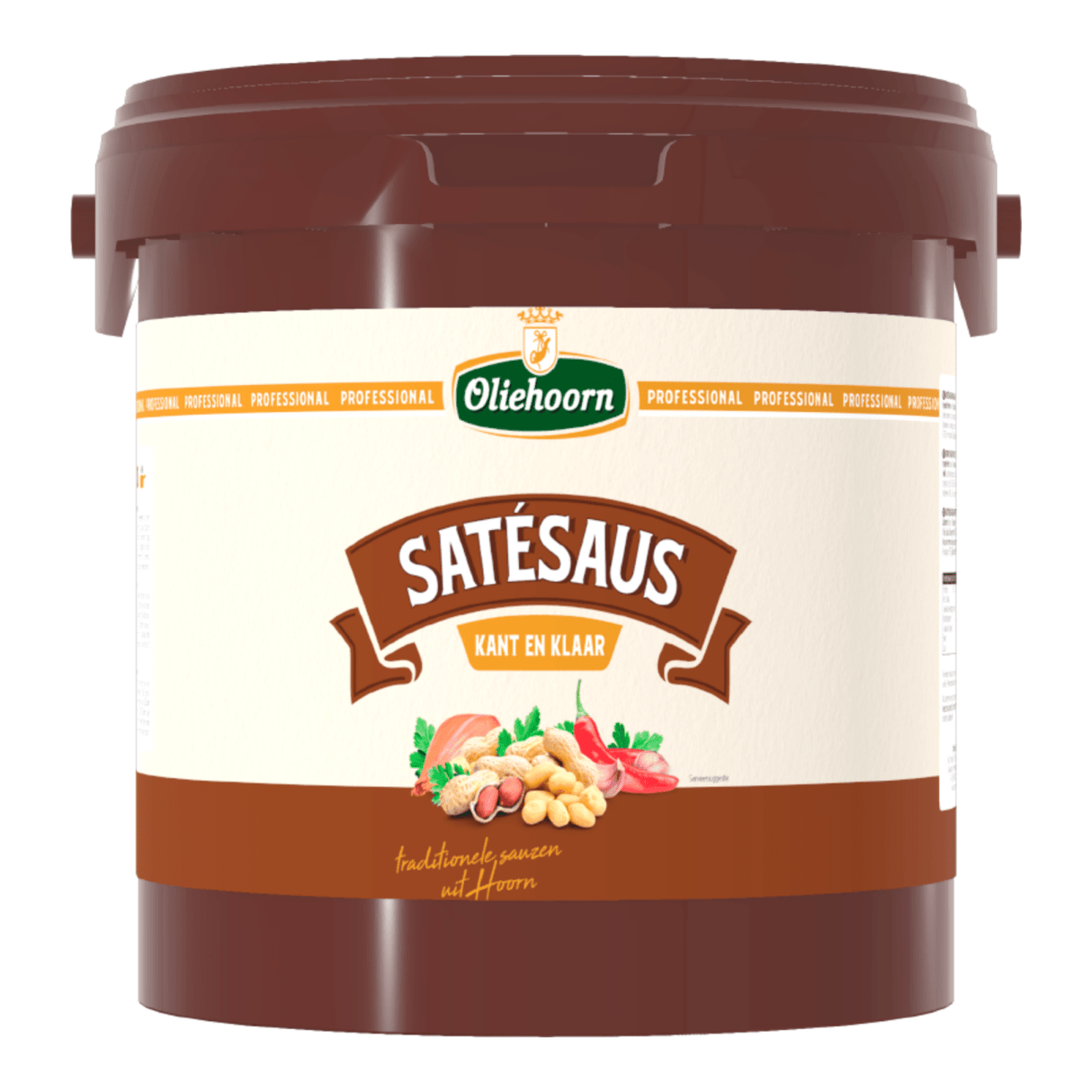 Oliehoorn satésaus kant klaar (2,5kg)
