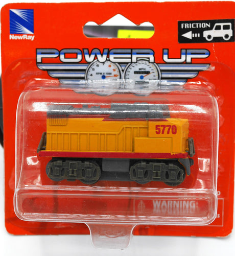 Mertex metalen locomotief met frictie aandrijving, geel