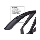 Polisport spatbordset 28 g-mud 50mm - zwart