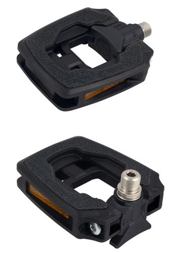 Marwi vouwpedalen union sp-157 sandblock | zwart | kaart