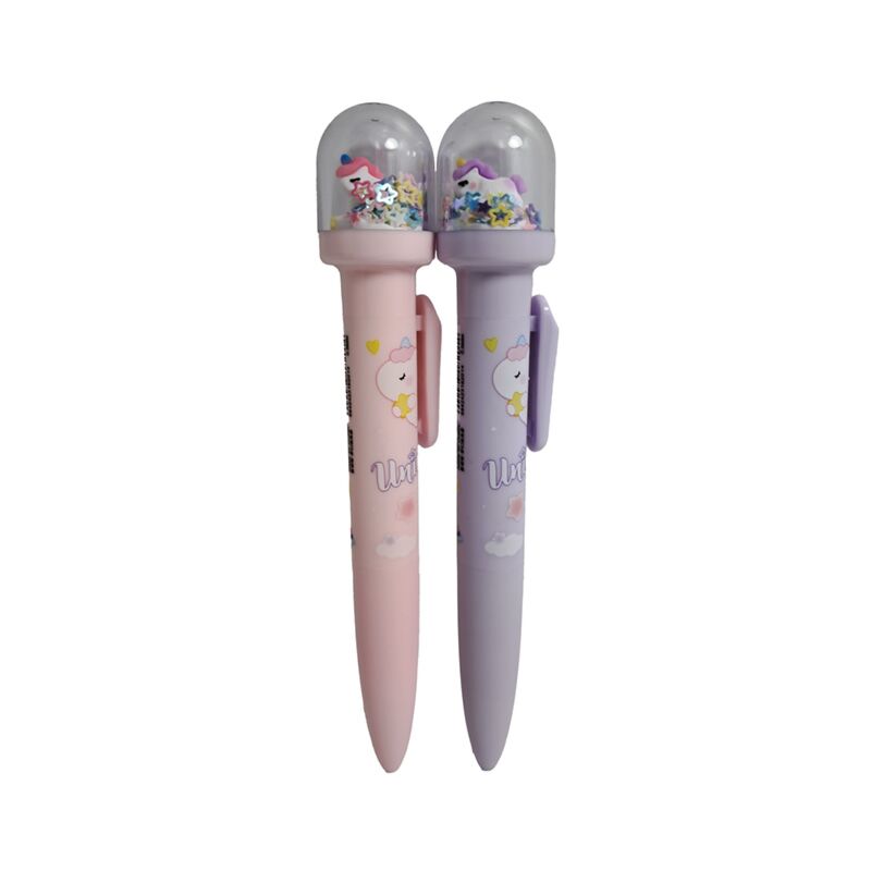 Unicorn magic pen sneeuwbol top