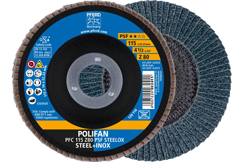 Pferd lamellenschijf 125mm z80psf steelox | 10 stuks