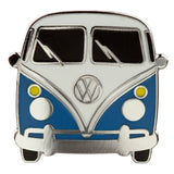 Union volkswagen busje vw t1 blauw emaille button badge
