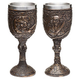 Decoratieve geborsteld goud hout-effect piraatn drinkbeker