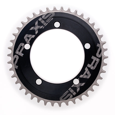 Praxis kettingblad 1x aero 110bcd m8 54t zwart zilver