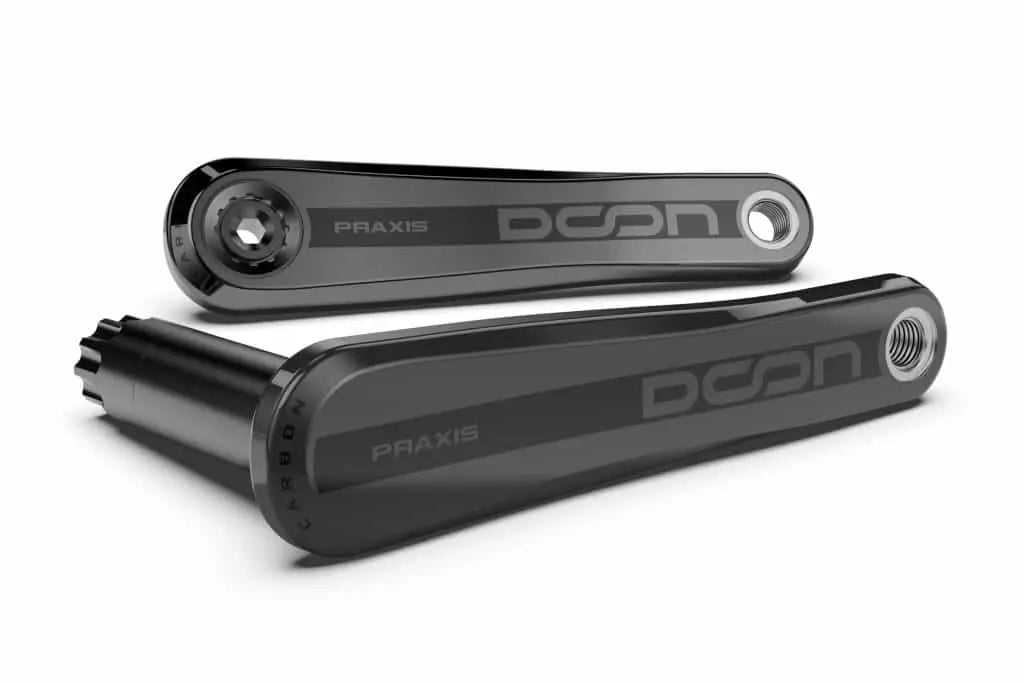 Praxis crankstel doon carbon 175mm (armset zonder ring)