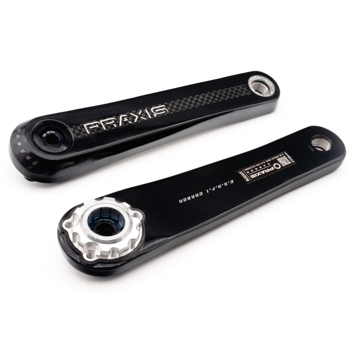 Praxis crankstel e-race tq-hpr40 carbon 165mm