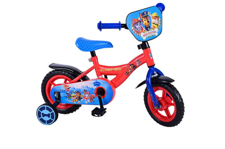 Paw Patrol Kinderfiets Jongens 10 inch Rood Blauw Doortrapper