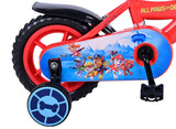 Paw Patrol Kinderfiets Jongens 10 inch Rood Blauw Doortrapper