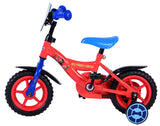 Paw Patrol Kinderfiets Jongens 10 inch Rood Blauw Doortrapper