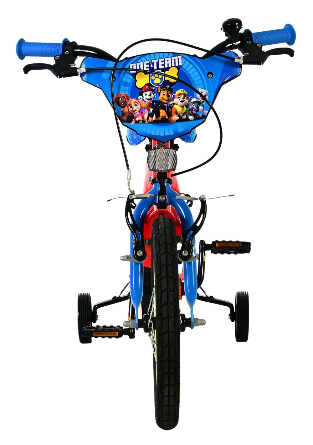 Paw patrol kinderfiets - jongens - 16 inch - rood - twee handremmen