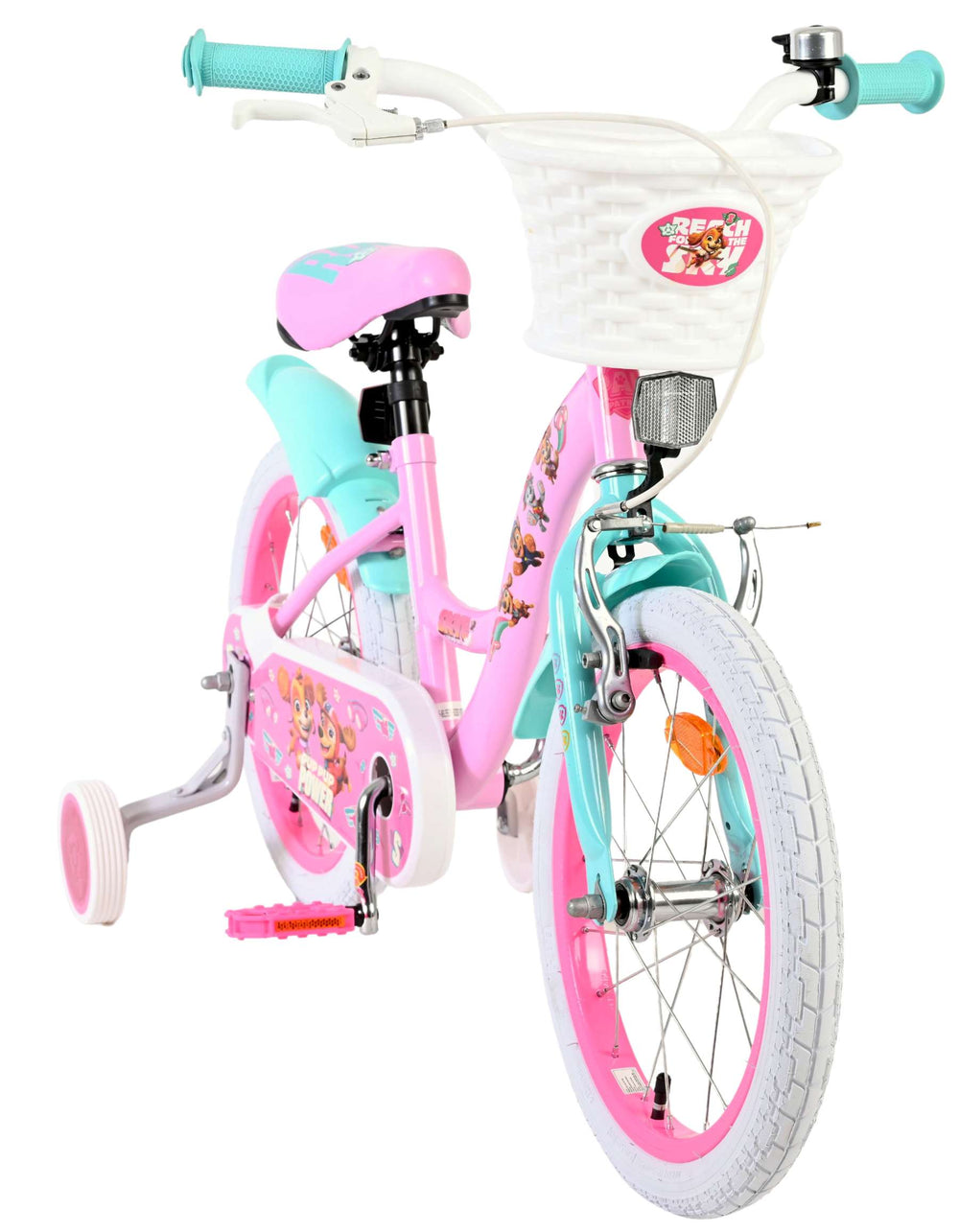 Volare paw patrol kinderfiets - meisjes - 16 inch - roze
