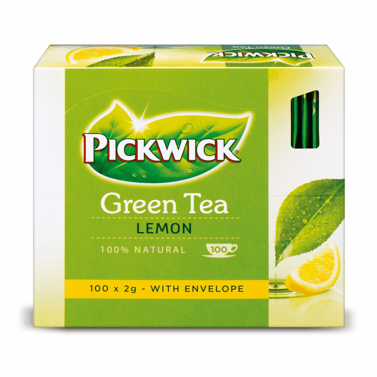 Pickwick tfoc groene thee lemon met envelop (100x2gr)