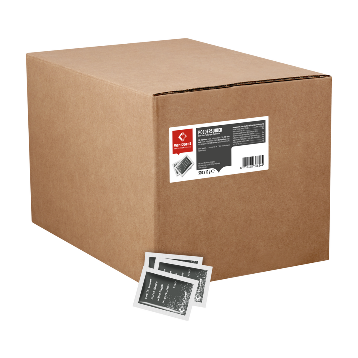 Van oordt poedersuiker sachets (500x 10gr)
