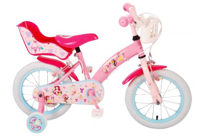 Disney Princess Kinderfiets Meisjes 14 inch Roze Twee Handremmen