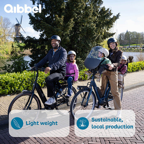 Widek b.v. qibbel achterzitje junior mik hd zwart compleet q350