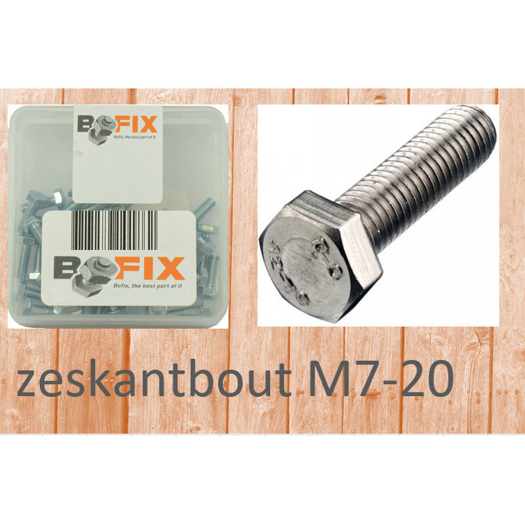 Bofix zeskantbout m7-20 (50st)