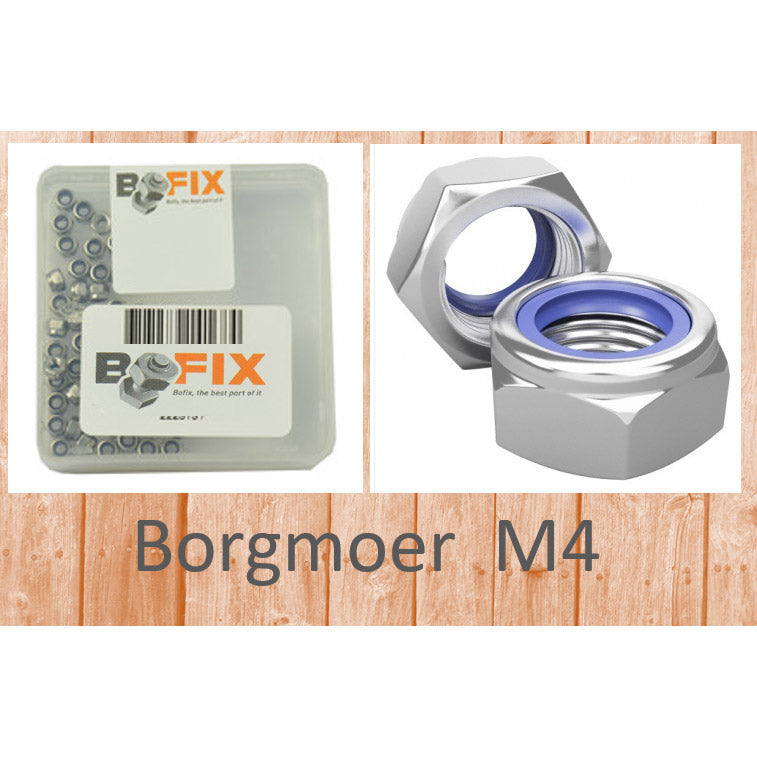 Bofix borgmoer m4 verzinkt (50st)