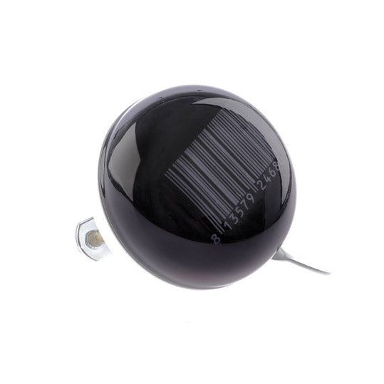 Nv ding dong bel 60mm stipes zwart met barcode kaart