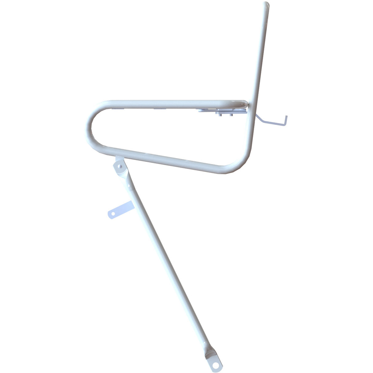 Steco smooth voordrager 25cm kroonboutmontage wit