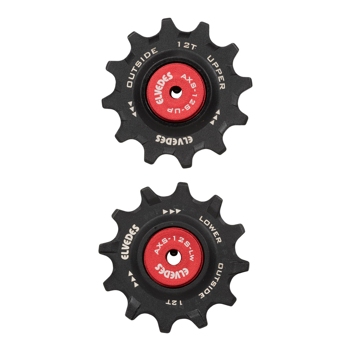 Elvedes set derailleurwieltjes 12T+12T keramisch