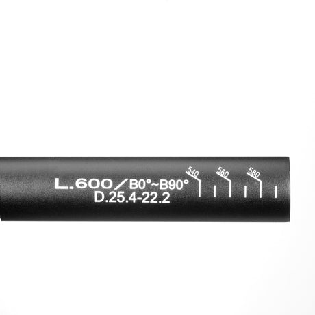 Ergotec stuur ahs superlight 25,4 verstelbaar zwart