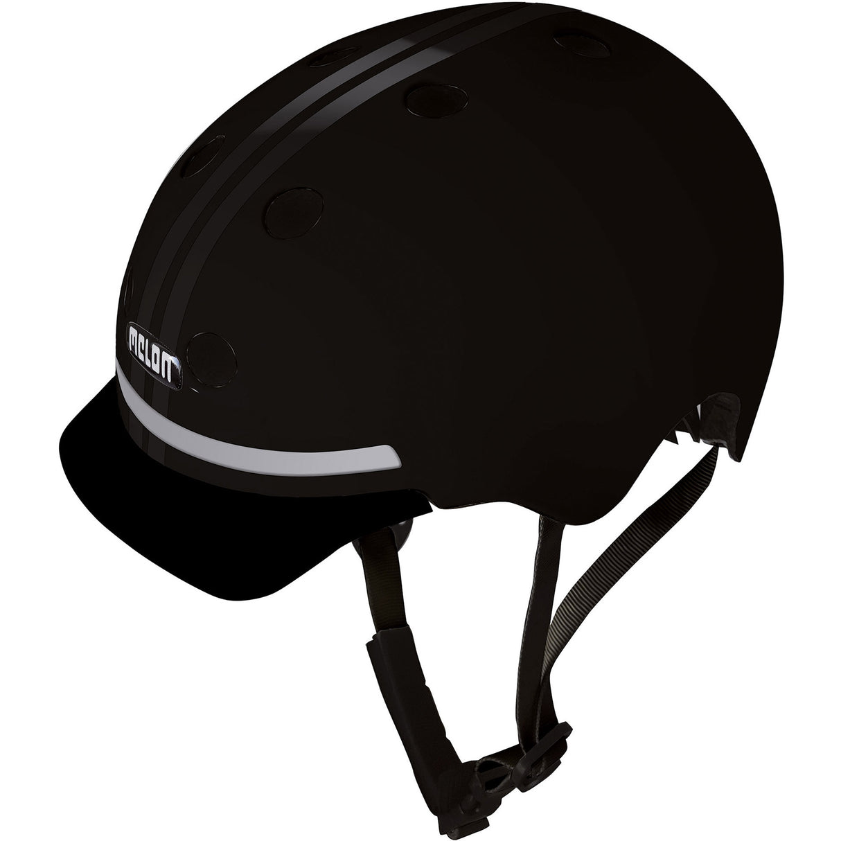 Melon Helm met verlichting E-Series Black Ice M-L