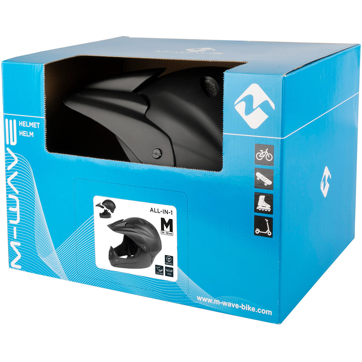 M-wave helm all-in-1 fullface downhill s m (54-58)