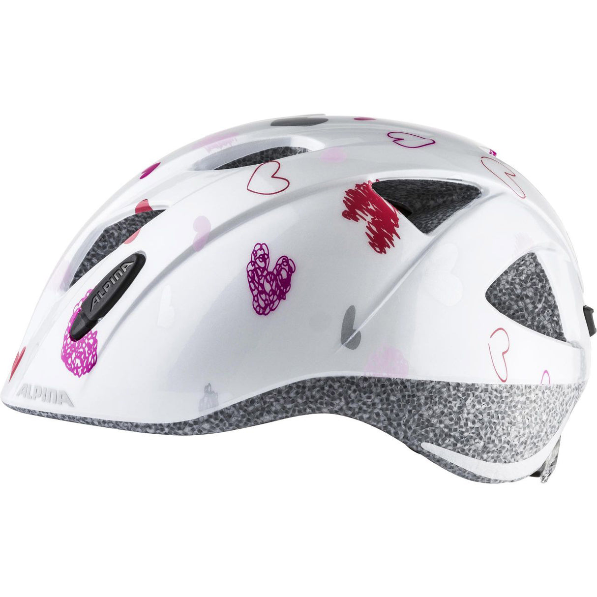 Olympic sportswear alpina sports kinderhelm ximo white hearts 45-49 glans