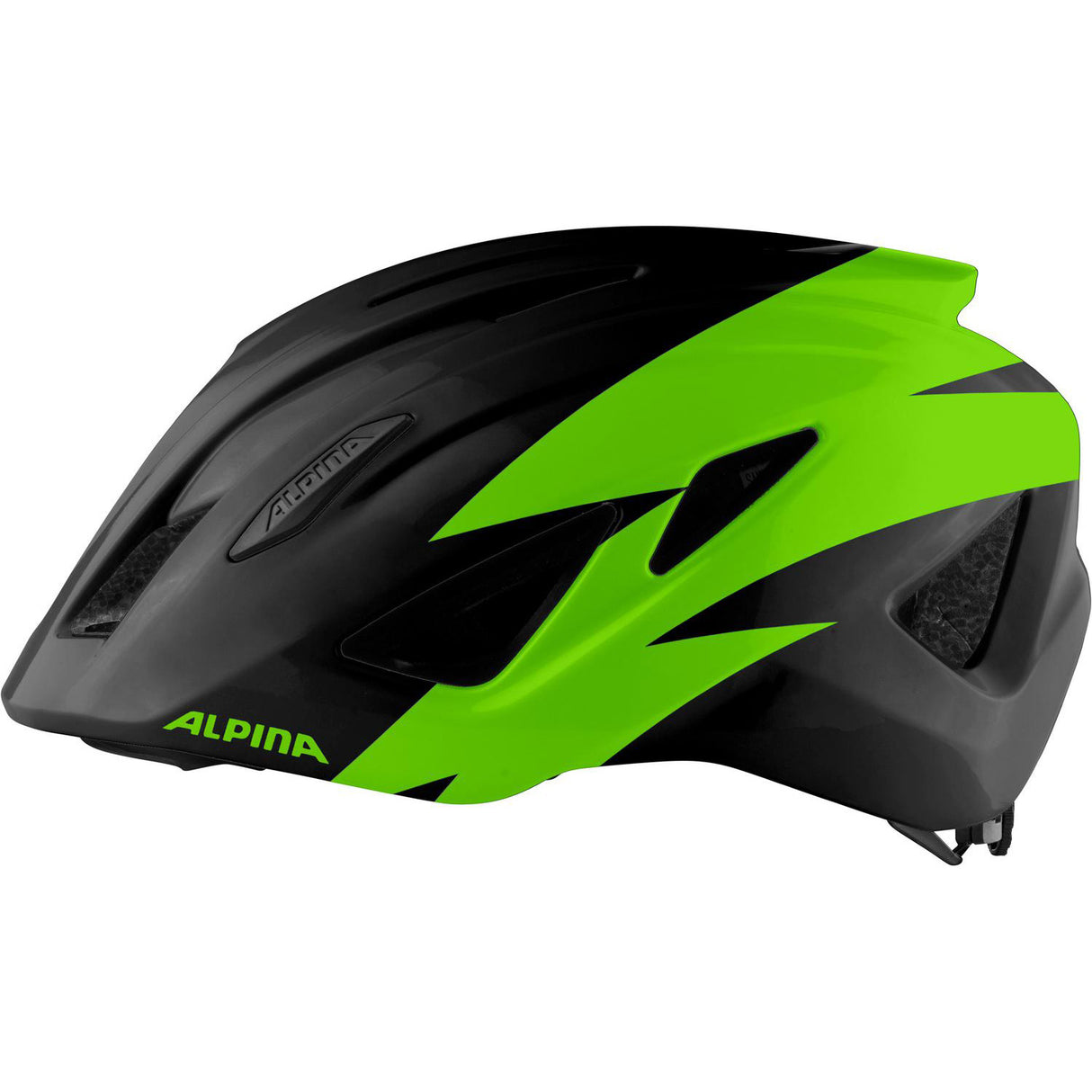 Olympic sportswear sports kinderhelm pico 50-55 glans zwart groen