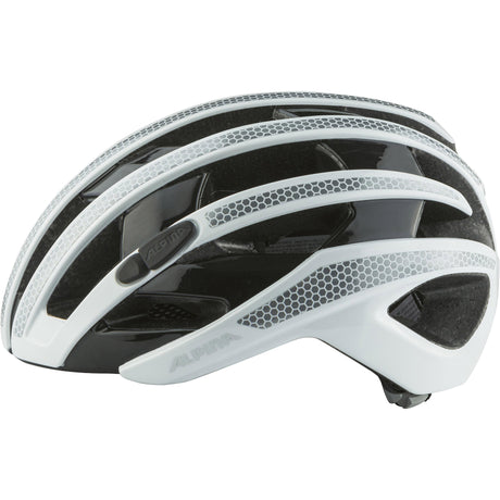 Alpina sports racehelm ravel reflective 55-59 glans wit
